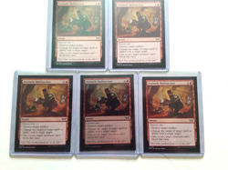5 mtg untimely malfunction cards 1 foil 4 regular finish n/m never played - Image 1