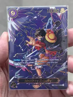 English -Monkey D. Luffy OP09-119 SP “Carrying On His Will” One Piece Card NM - Image 5