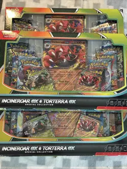 Pokemon Trading Card Game Incineroar ex and Torterra ex Special Collection Box - Image 1