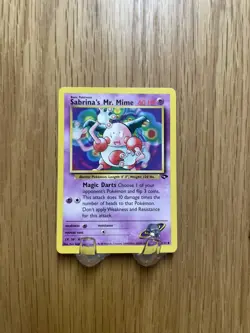 Sabrina's Mr. Mime 59/132 REGULAR Pokemon Card WOTC Gym Challenge Uncommon - Image 2