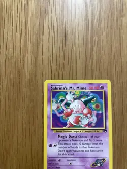 Sabrina's Mr. Mime 59/132 REGULAR Pokemon Card WOTC Gym Challenge Uncommon - Image 4