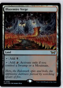 Blazemire Verge Duskmourn: House of Horror Foil NM R 0256 - Image 1