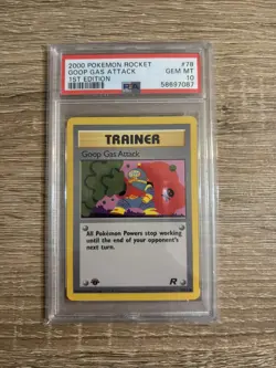 2000 Pokemon Rocket Goop Gas Attack 1st Edition #78 Gem Mint PSA 10 - Image 1