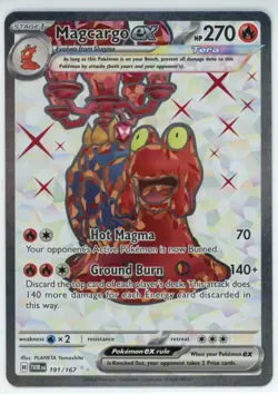 Pokemon: Magcargo ex 191/167 - Scarlet & Violet-Twilight Masquerade - Image 1