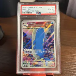 2025 Pokemon JTG EN Wailord Illustration Rare PSA 10 Gem Mint #162 - Image 1