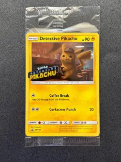 2019 Pokemon TCG Black Star Promo -Detective Pikachu- SM190 SEALED - Image 1