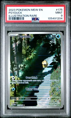 2023 POKEMON MEW EN-151 ILLUSTRATION RARE #175 PSYDUCK PSA 9 - Image 1