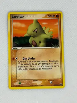 Pokemon Emerald Larvitar NEAR MINT #52/106 Pokemon TCG Vintage - Image 1