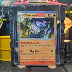 Chandelure Twilight Masquerade Holo Pokemon TCG 038/167 Scarlet & Violet Rare - Image 1