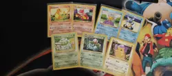 Carte Pokemon set base Shadowless unlimited 102 Charmander Pikachu Squirtle Wotc - Image 1