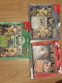 Pokemon TCG Ascended Heroes 3x Blisters 7 Packs Total - In Hand - Tech Sticker - Image 1
