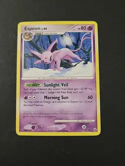 HP 2008 Pokemon, D&P Majestic Dawn, #18/100 Espeon Lv. 44, Rare - Image 1