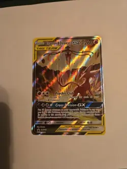 Pokemon TCG Espeon & Deoxys GX SM240 Black Star Promo Full Art Holo - Image 1