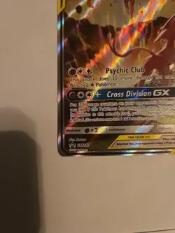 Pokemon TCG Espeon & Deoxys GX SM240 Black Star Promo Full Art Holo - Image 3