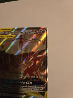 Pokemon TCG Espeon & Deoxys GX SM240 Black Star Promo Full Art Holo - Image 5