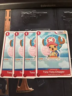 4x Tony Tony.Chopper ST01-006 C common- Straw Hat Crew - One Piece TCG - Image 1