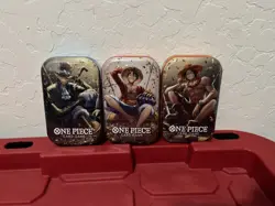 One Piece Tin Pack Set Vol 2 TS-02 - Set of 3 (Full Art Set) OP-13 ✅ Sealed - Image 1