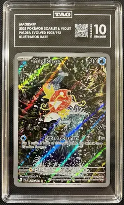 TAG 10 Pokemon 2023 Magikarp Paldea Evolved 203/193 - Image 1