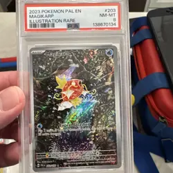 2023 Pokemon Paldea Evolved Magikarp Illustration Rare #203/193 PSA 8 NE - Image 1