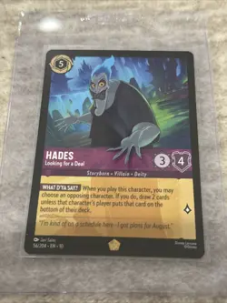 Disney Lorcana TCG - Whispers in the Well Hades Looking For A Deal - 56/204 - Image 1
