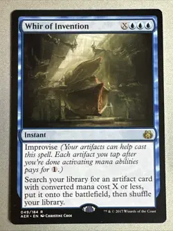 MTG / Whir of Invention / AER / #49 / Regular / Rare / NM - Image 1