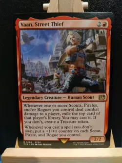 Vaan, Street Thief - Final Fantasy - Rare - NM (see pics) MTG - Image 1