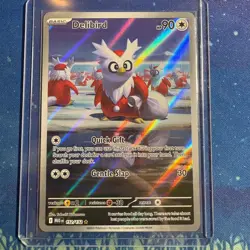 Pokemon TCG Mega Evolution Base Set: Delibird 152/132 Illustration Rare Card NM - Image 1