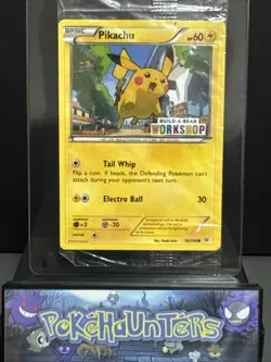 Pokemon Card Pikachu 20/108Build-A-Bear Workshop Stamped Promo SEALED Near Mint - Image 1