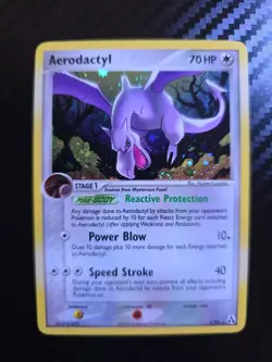 Pokemon Aerodactyl Legend Maker Holo Card 1/92 Rare - Image 1