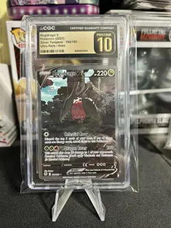 CGC Pristine 10 Regidrago V Silver Tempest 184/195 Alternate Art Pokemon Card - Image 1