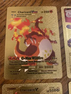 Lot Of 6 Pokemon CHARIZARD Gold Foil Cards VMAX GX Mixed Years - Image 2