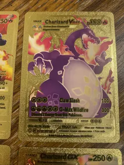 Lot Of 6 Pokemon CHARIZARD Gold Foil Cards VMAX GX Mixed Years - Image 4
