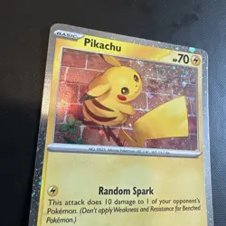 Pokemon Pikachu Temporal Forces 051/162 Cosmo Holo Card, Near Mint Condition - Image 2