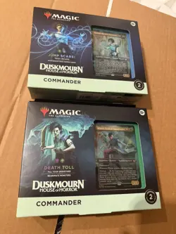 MtG: Duskmourn - Commander Deck Bundle - Jump Scare & Death Toll NEW/SEALED - Image 1