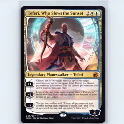 MTG Teferi, Who Slows the Sunset #245 MID Midnight Hunt Regular Mythic NM Magic - Image 1