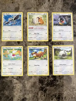 Pokemon Card Lot Complete Crown Zenith 6 Common & Uncommon Colorless Type - Image 1