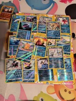 Lot Of 42 Pokemon Cards - Holos, Reverse Holos, Normal Cards - Water Types - Image 1