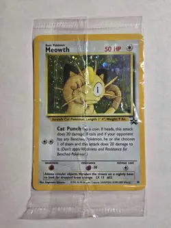 Pokemon TCG Meowth Black Star Promo #10 Holo never opened/in original package - Image 1