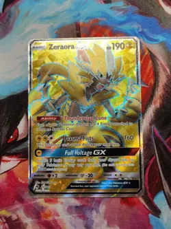 Pokemon Sun & Moon Lost Thunder Holo Zeraora GX (Full Art) 201/214 - LP - Image 1