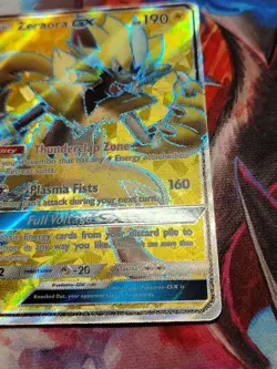 Pokemon Sun & Moon Lost Thunder Holo Zeraora GX (Full Art) 201/214 - LP - Image 4