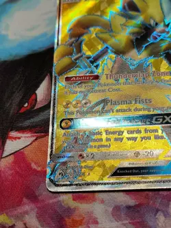 Pokemon Sun & Moon Lost Thunder Holo Zeraora GX (Full Art) 201/214 - LP - Image 5
