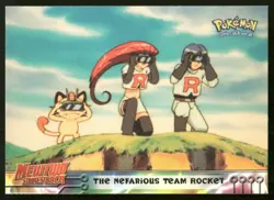 Nefarious Team Rocket #12 Pokemon 1999 Topps Movie LP - Image 1