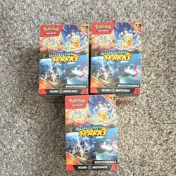 Pokemon TCG Scarlet & Violet: Surging Sparks Booster Bundle Sealed 3 Box Lot - Image 1
