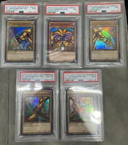 2015 YU-GI-OH! YUGI'S LEGENDARY DECK: EXODIA PSA 9s & 8 Graded Consecutively - Image 1