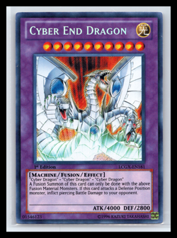 Yugioh Cyber End Dragon LCGX-EN181 1st Edition Secret Rare NM - Image 1