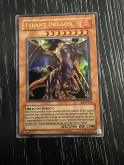 Yu-Gi-Oh! Tyrant Dragon LOD-034 Legacy of Darkness Ultra Rare Holo Effect Konami - Image 1