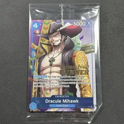 Dracule Mihawk P-081 Pre-Release WINNER Sealed ENG | One Piece Card Game TCG - Image 1