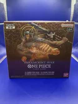 One Piece Paramount War Booster Box OP-02 Sealed English - With Acrylic Case - Image 2