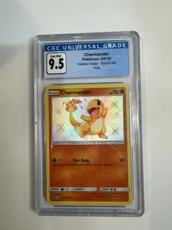 CGC 9.5💎 Charmander SV6/SV94 - Hidden Fates Shiny Vault Pokemon 10 Gem Mint - Image 1