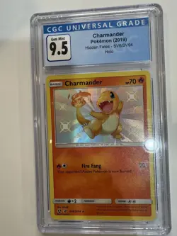 CGC 9.5💎 Charmander SV6/SV94 - Hidden Fates Shiny Vault Pokemon 10 Gem Mint - Image 2